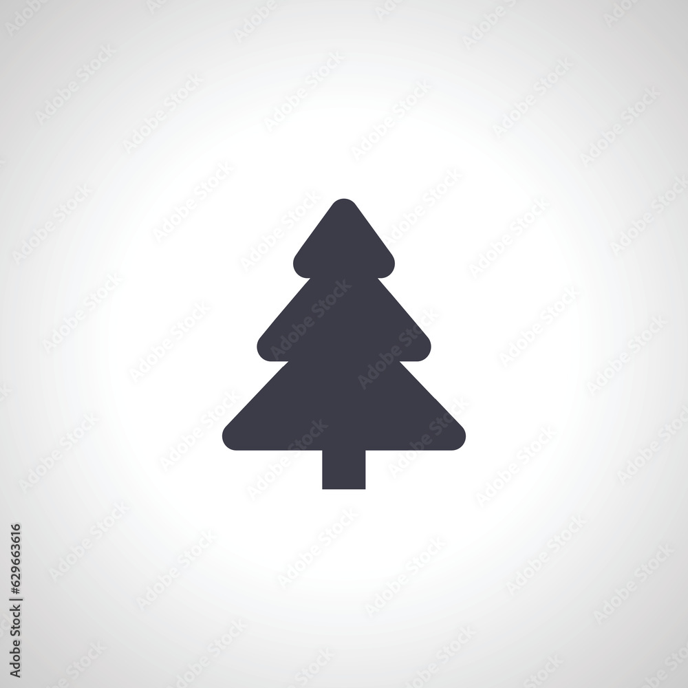 spruce fir tree. Christmas tree icon. spruce fir tree. Christmas tree icon.