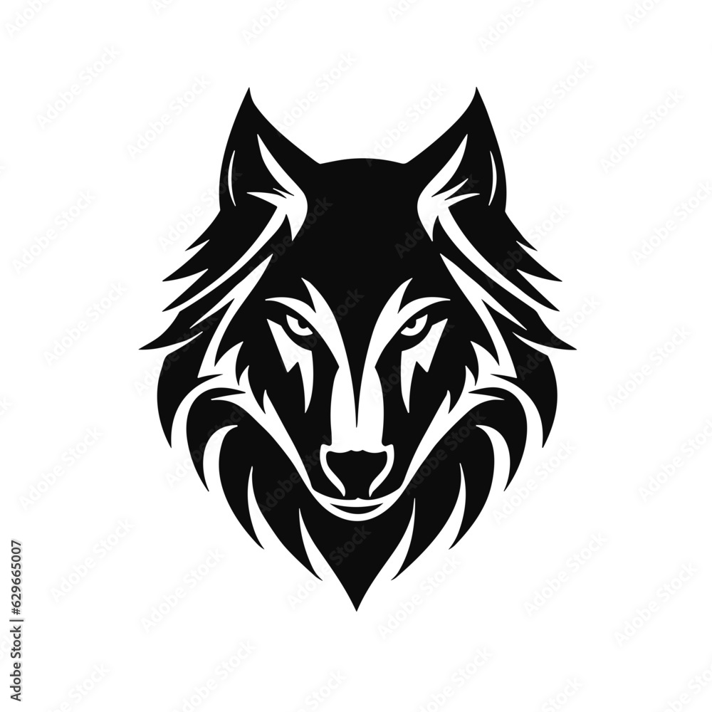 Fototapeta premium Wolf animal beast wild tribal illustration logo best tor your design t-shirt tattoo