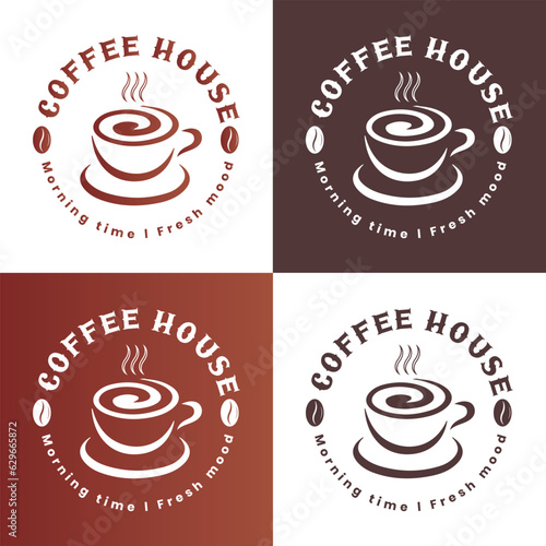 Coffee logo design for your company branding and grow your business