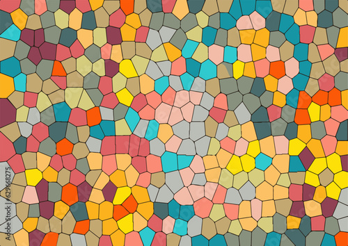 Wallpaper Mural Abstract mosaic pattern. Modern random colors. Torontodigital.ca