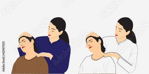 physiotheraphy doctor doing physiotheraphy