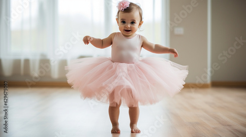 Fotografia Baby dressed as a ballerina