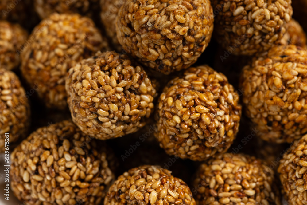Sesame Ladoo or Ellu unda or Til ladoo Sesame Ladoo or Ellu unda or Til ladoo