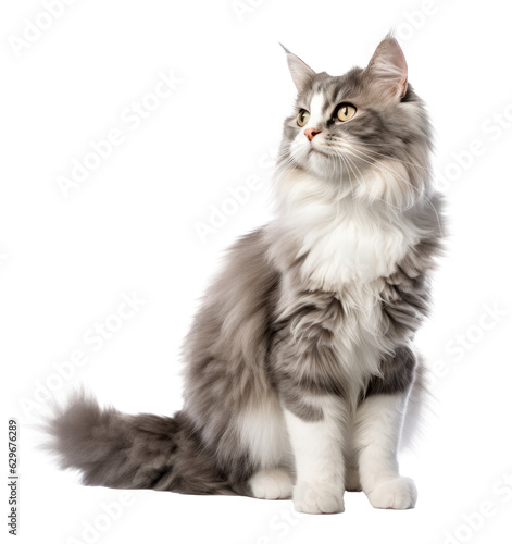 Cute cat isolated