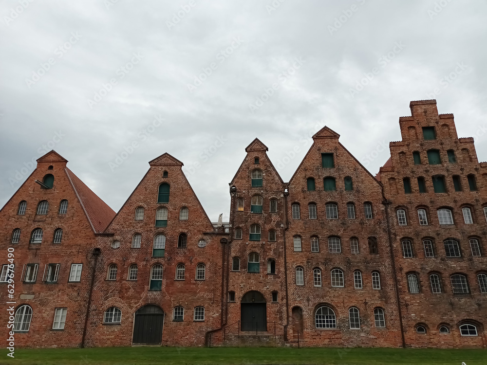 Die alten Salzspeicher an der Obertrave in Lübeck
