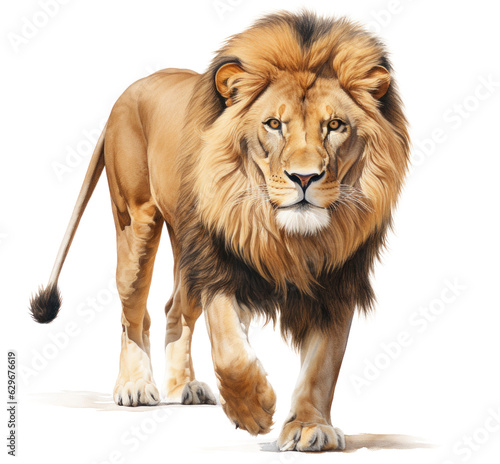 Lion animal isolated