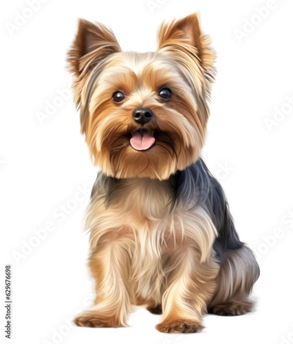 Yorkshire terrier dog isolated
