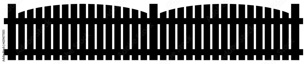 Fence silhouette clipart. 