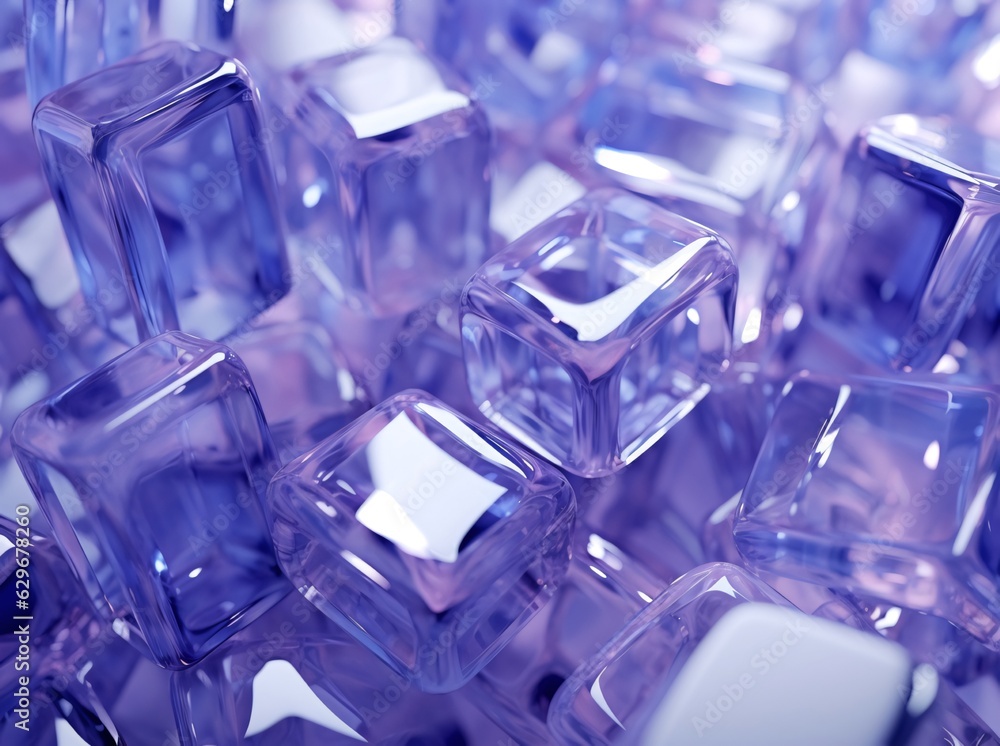 Glossy cubes, abstract wallpaper light amber and blue, cubo-futurism AI Generated Glossy cubes, abstract wallpaper light amber and blue, cubo-futurism AI Generated
