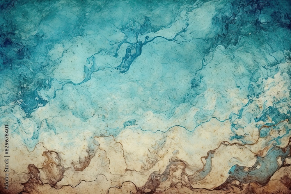 Rich Metallic Blend: Blue and Copper Marbled Texture (Generative AI) Rich Metallic Blend: Blue and Copper Marbled Texture (Generative AI)