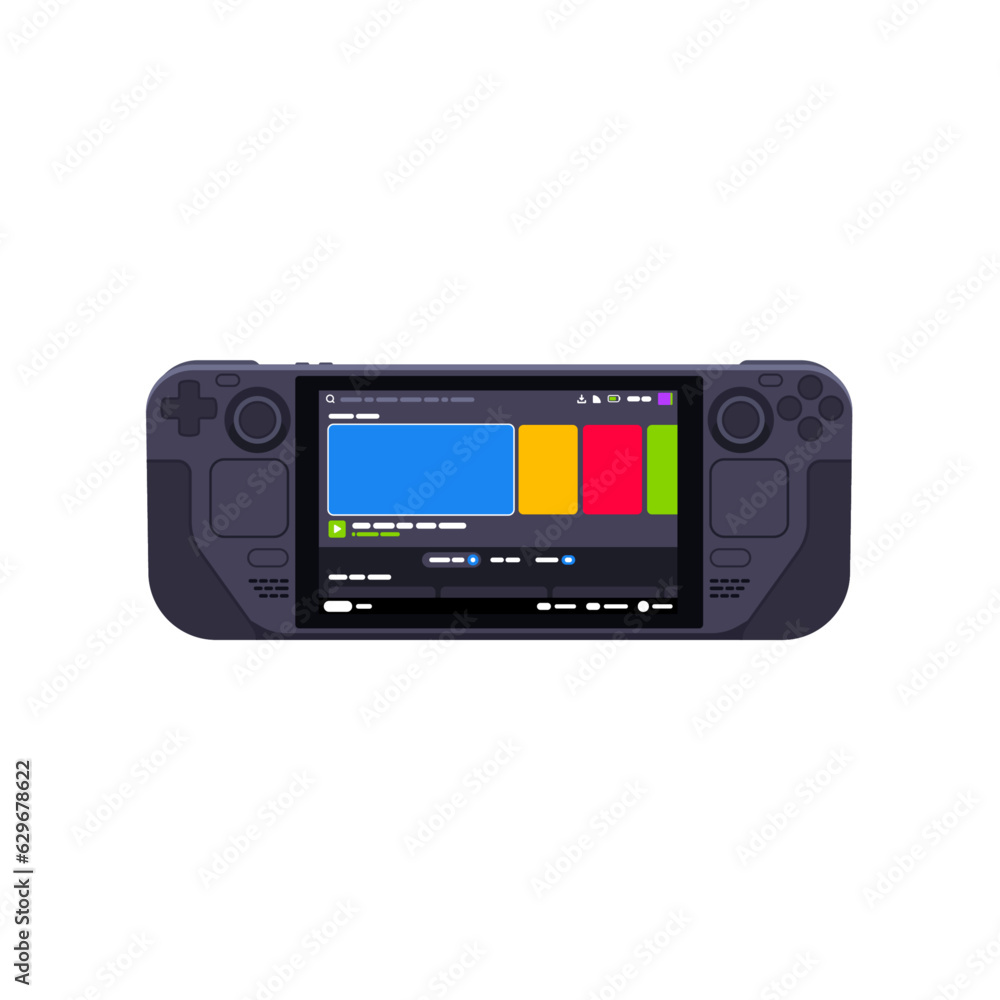 Next-gen Portable Game high-end console Isolated Sign Flat Style Vector Illustration Symbol on White Background Next-gen Portable Game high-end console Isolated Sign Flat Style Vector Illustration Symbol on White Background