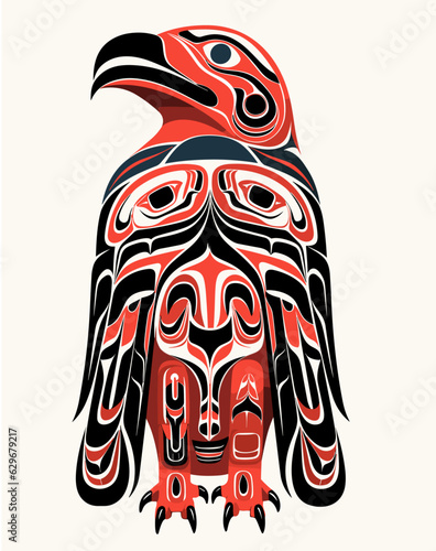 Northwestern Tribal eagle head