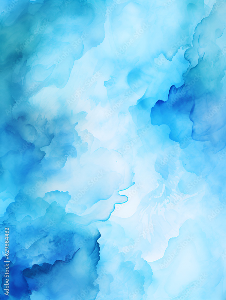 Light blue watercolor abstract background, ai generated Light blue watercolor abstract background, ai generated