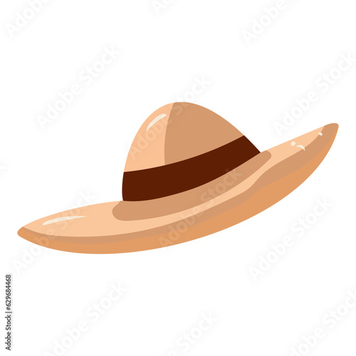 panama hat vector graphics illustrator