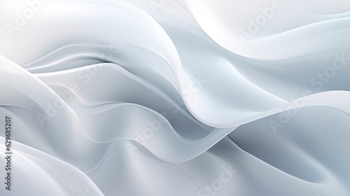 Soft Abstract Background with Flowing Curves