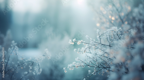 winter blur background 