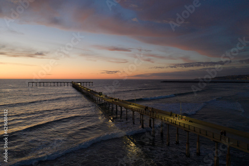 sunset on the beach