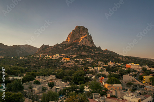 sunset in the mountains photo