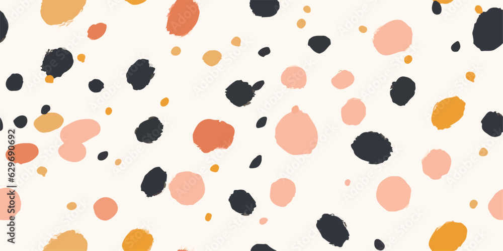 Minimalist abstract trendy dot pattern. Fashionable template for design