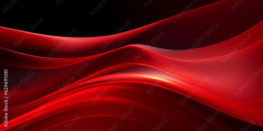 Digital red abstract wave background, ai generated Digital red abstract wave background, ai generated