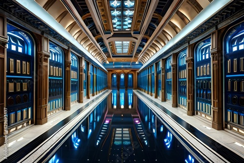 interior of a modern building