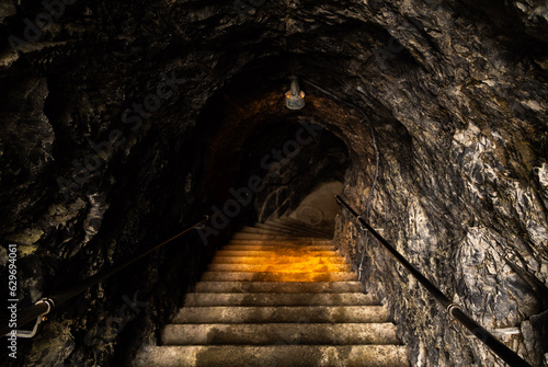 stairs to the cave