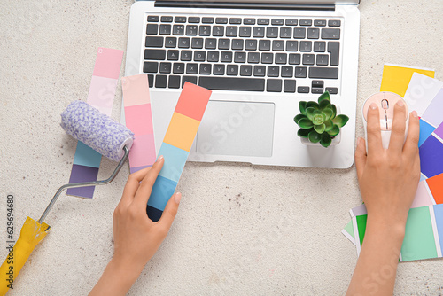 Creative design workspace w...