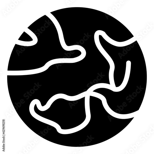 Planet vector icon style