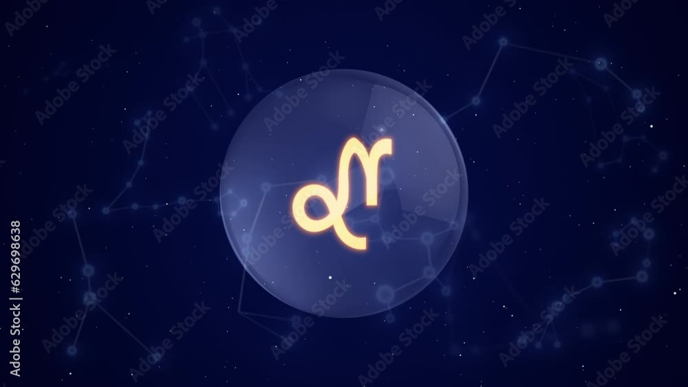 Capricorn Zodiac Sign with a Constellation Background Capricorn Zodiac Sign with a Constellation Background