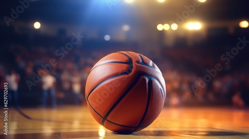 basketball ball in the basket © Pale