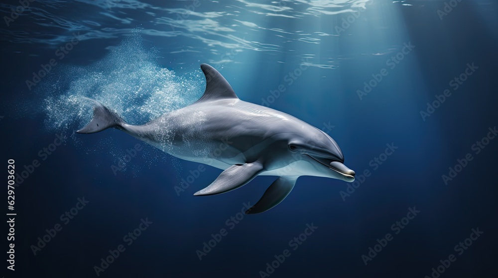 dolphin in the water dolphin in the water