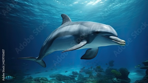 dolphin in the water