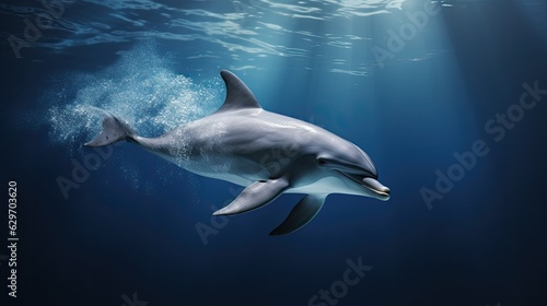 dolphin in the water © Pale