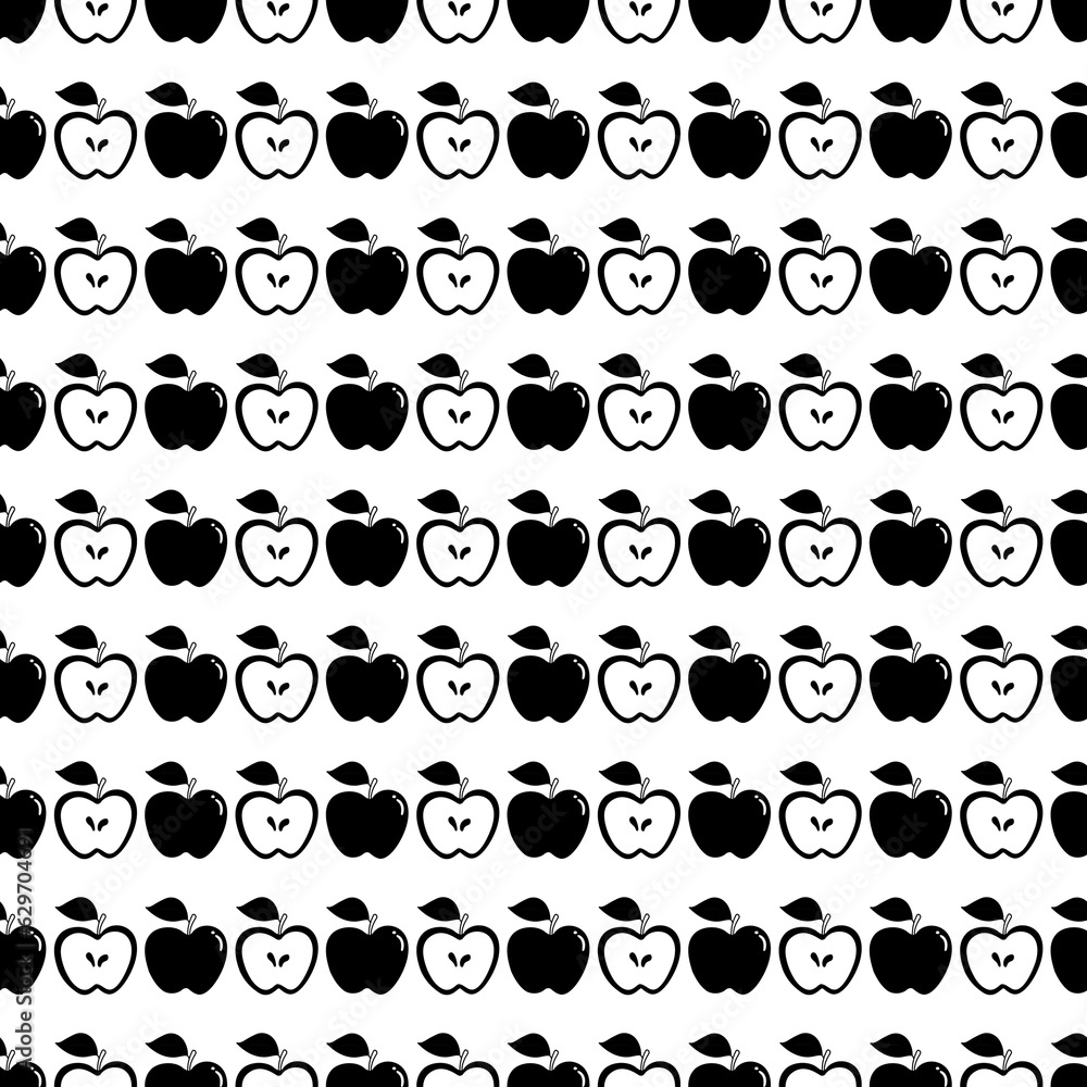 Fototapeta premium Apples Seamless pattern