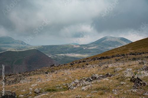 landscape with dark clouds and sky photo