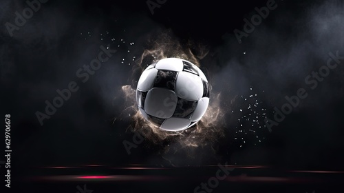 soccer ball in goal net © Pale