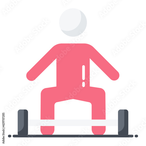 Weightlifter Flat Icon