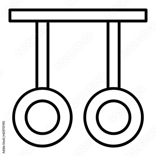 Gymnastic Line Icon