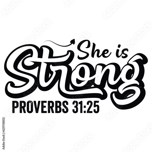  She is strong GIFT jesus t-shirt design
