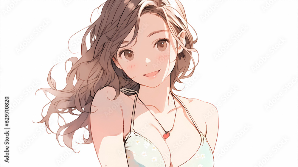 hand drawn cartoon beautiful illustration of cute girl in swimsuit in summer
hand drawn cartoon beautiful illustration of cute girl in swimsuit in summer