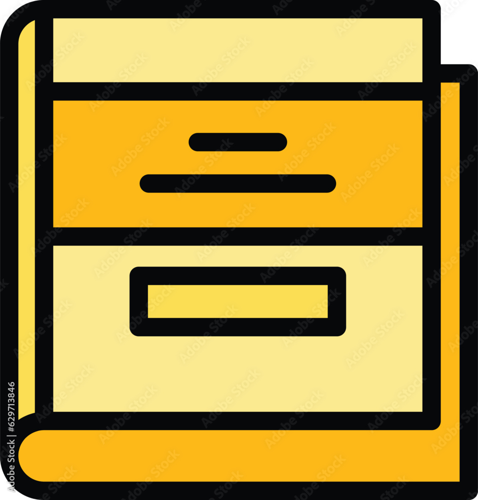 School book icon outline vector. Digital book. Education read color flat School book icon outline vector. Digital book. Education read color flat