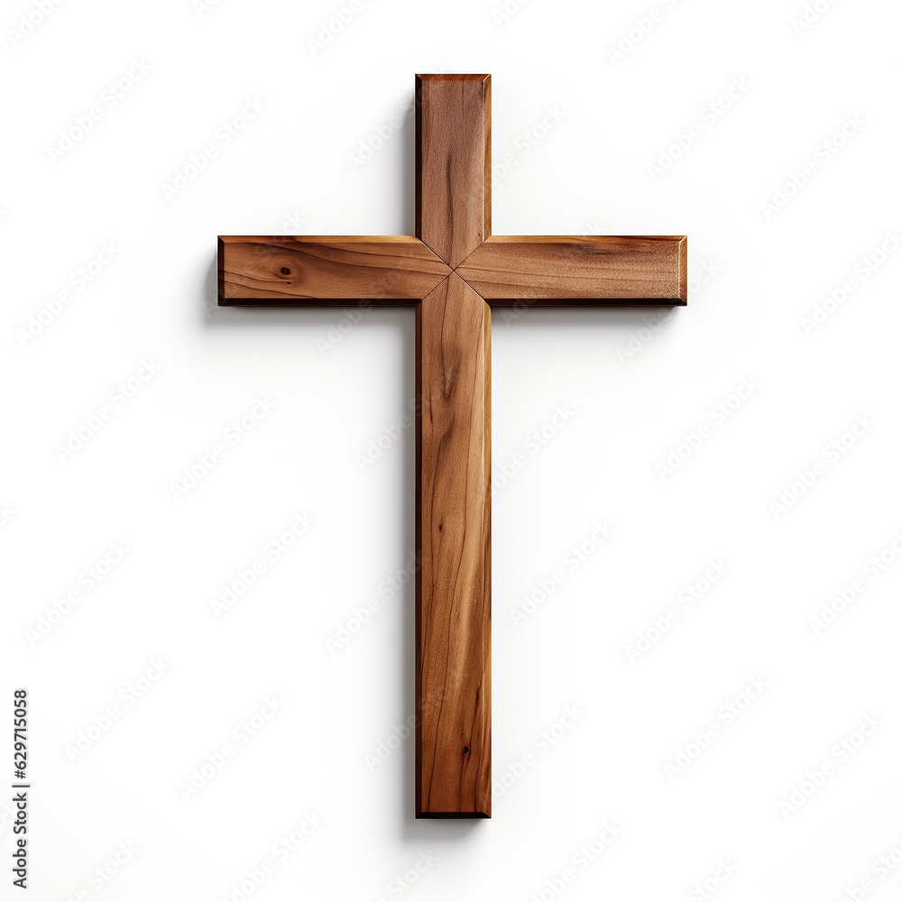 Isolated Wooden Cross