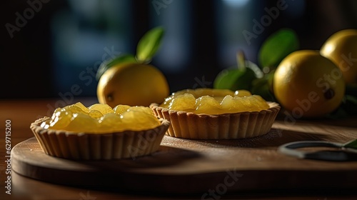 Lemon tarts. Generative AI