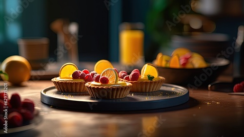 Lemon tarts. Generative AI