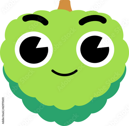 Custard Apple Face Soft Smile