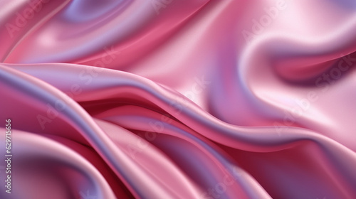 Tissu en soie  drap   en mouvement. Textile soyeux    l  gant  et color   de couleur rose. Fond pour conception et cr  ation graphique.