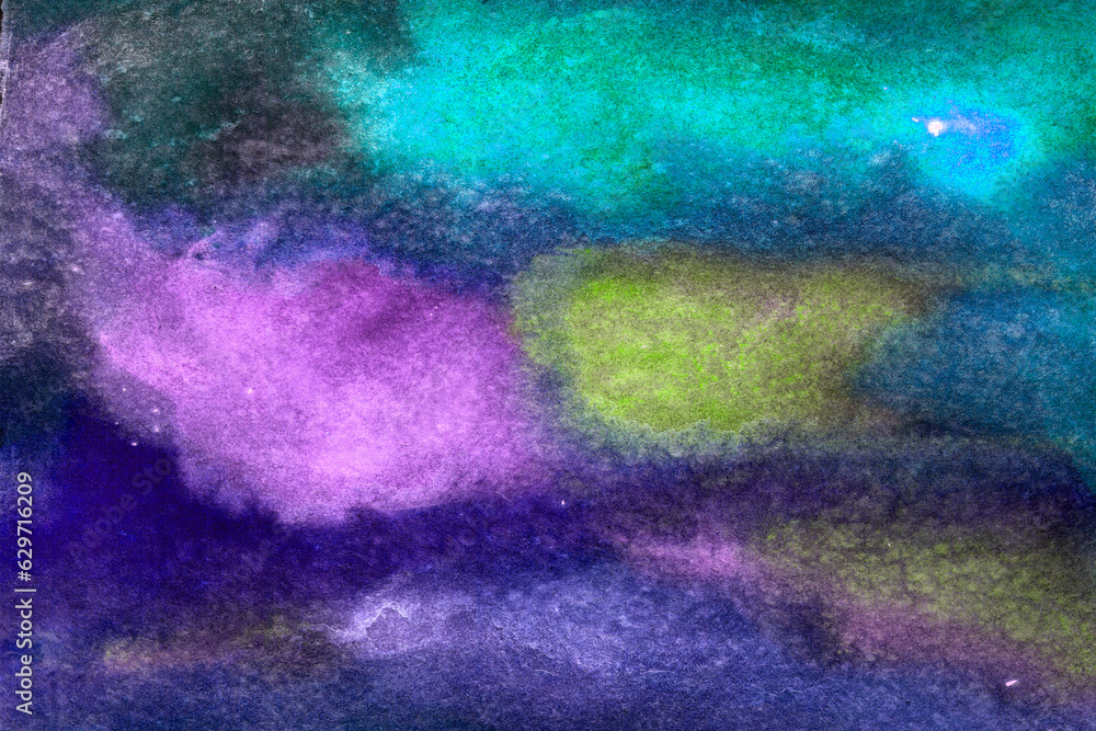 Abstract background of bright multicolored watercolor