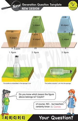 Biology, reproduce by regeneration, next generation question template, dumb physics figures, exam question, eps