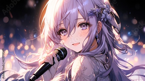 歌う女の子,Generative AI AI画像