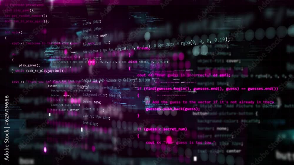 programming computer software coding with many small dots pattern. Modern digital backdrop with working on code language programming computer software coding with many small dots pattern. Modern digital backdrop with working on code language